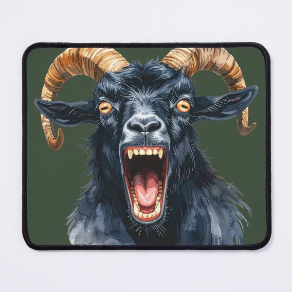 Item preview, Black ram shows teeth designed and sold by LiskoDesign.