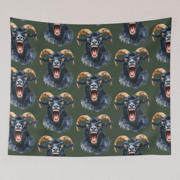 Item preview, Black ram shows teeth designed and sold by LiskoDesign.