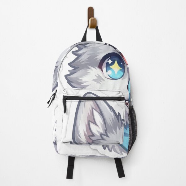Item preview, Cyber Wolf Kawaii Sticker — Luna Silver Wolf Pup Futuristic Art Kids Gift NeoTigLuna designed and sold by NeoTigLuna.