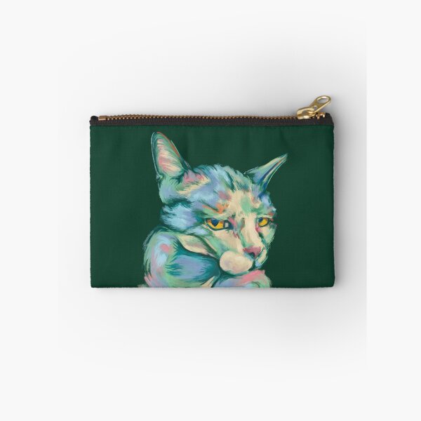Item preview, Funny judging cat painting with pastel colors designed and sold by NadiaChevrel.