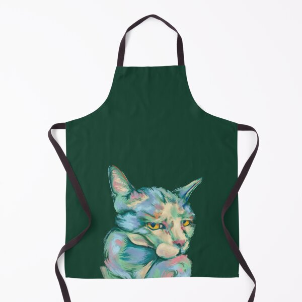Item preview, Funny judging cat painting with pastel colors designed and sold by NadiaChevrel.
