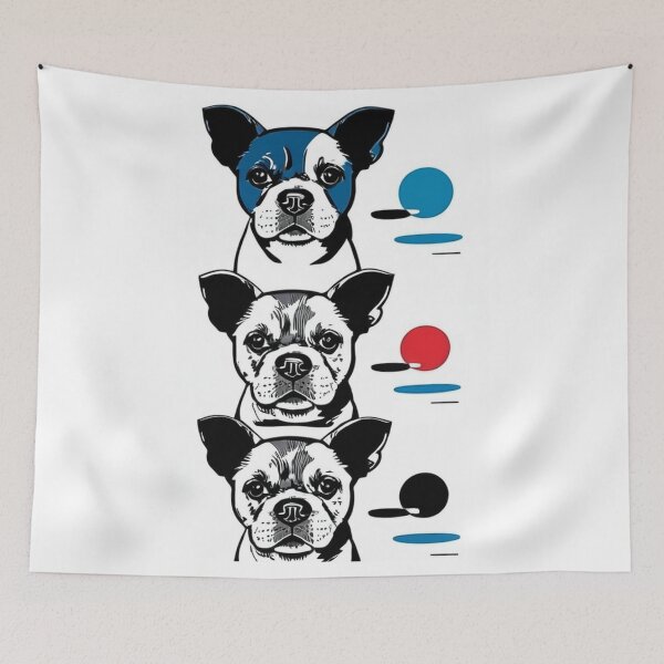 Item preview, Art - French Bulldog Pop Art, Minimalist Graphic Design designed and sold by DoodyPets.