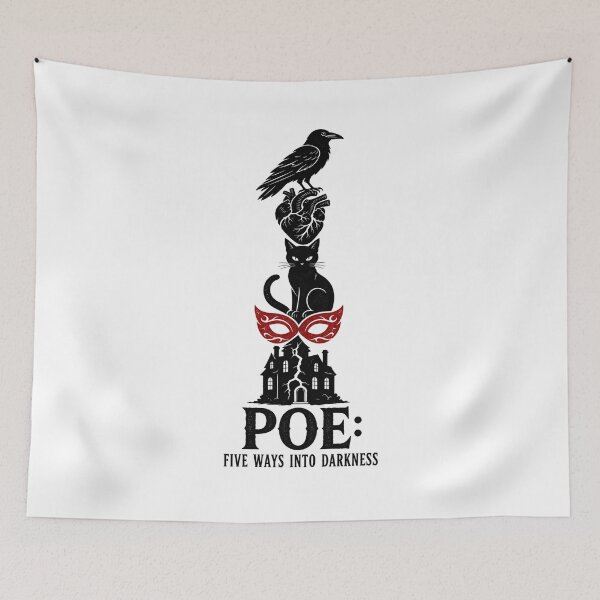 Item preview, Poe Five Ways Into Darkness Gothic Mask Graphic designed and sold by Fenay Designs.