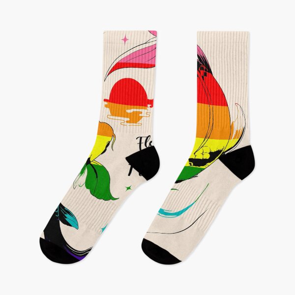 Item preview, Flow Freely – Rainbow Koi Fish Pride Illustration designed and sold by curushop.