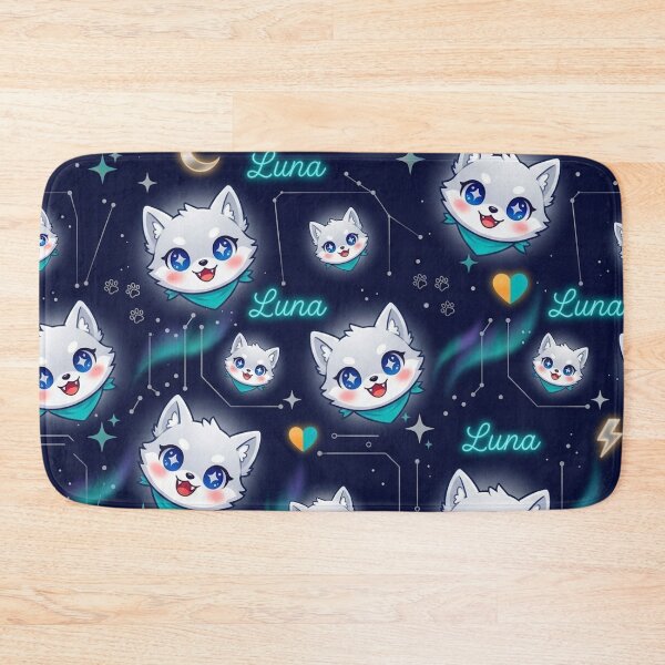Item preview, Cyber Wolf Galaxy Pattern — Luna Futuristic Animal Art NeoTigLuna designed and sold by NeoTigLuna.
