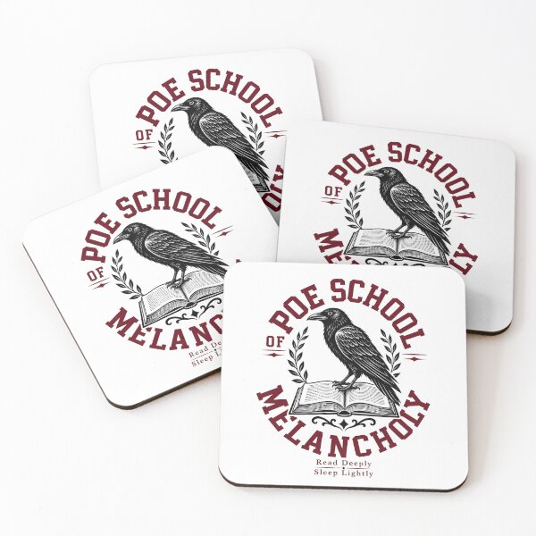 Item preview, Poe School of Melancholy Dark Academia Crest Design designed and sold by Fenay Designs.