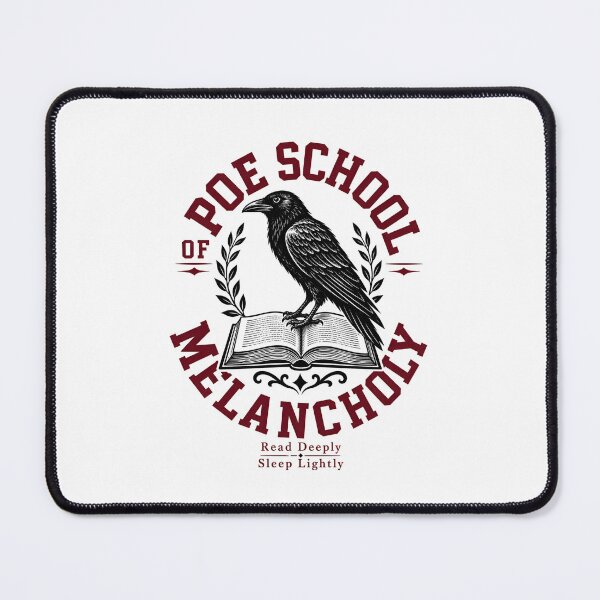 Item preview, Poe School of Melancholy Dark Academia Crest Design designed and sold by Fenay Designs.