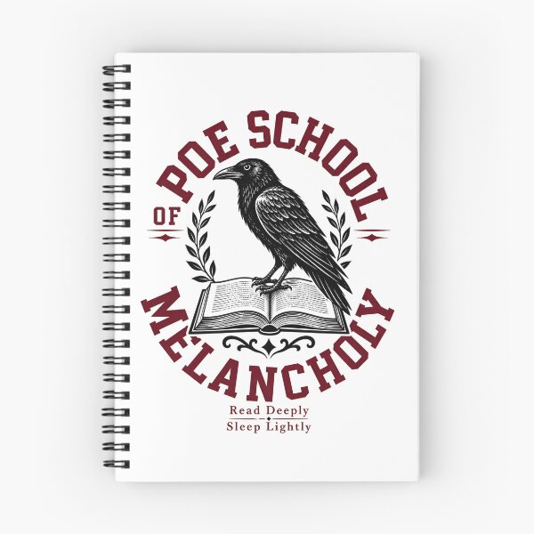 Item preview, Poe School of Melancholy Dark Academia Crest Design designed and sold by Fenay Designs.