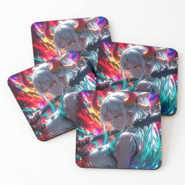 Item preview, Mystic Oni Anime Girl Art Print | Demon Waifu Neon Fantasy Japanese Aesthetic Wallpaper designed and sold by Dyan4.