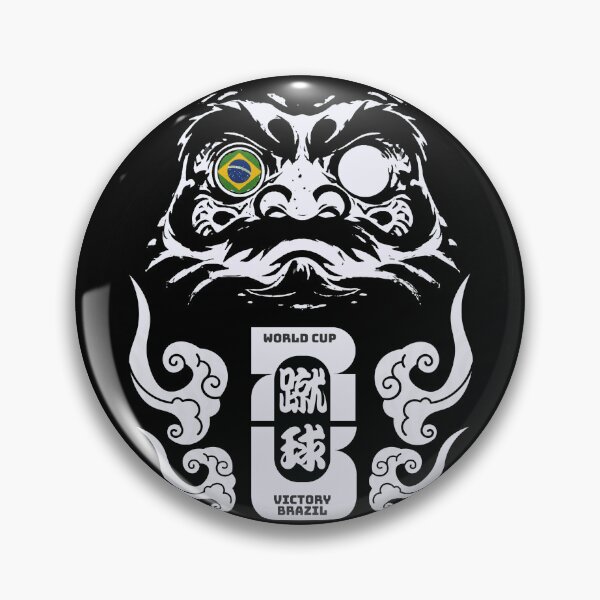 Item preview, World Cup Brazil Daruma – Japanese Lucky Doll Soccer Victory Design designed and sold by Chaaa-han.
