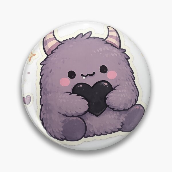 Item preview, Cute purple monster designed and sold by scrimodesign.