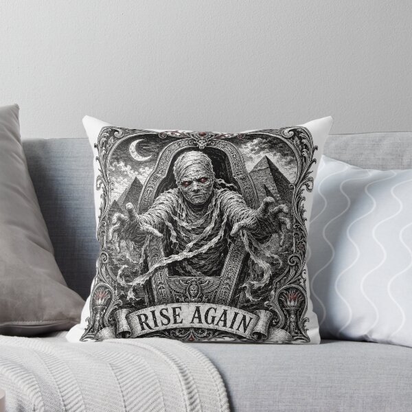 Item preview, The Mummy Rise Again - Gothic Horror Woodcut designed and sold by Riah Studio.