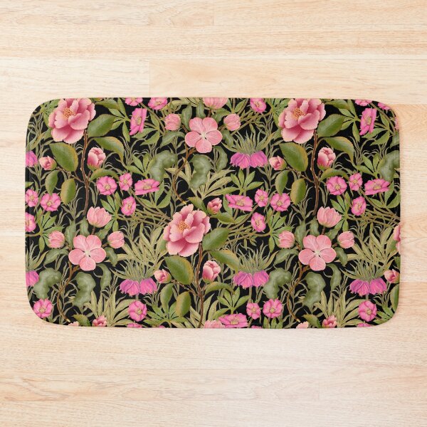 Item preview, Dense Pink Wildflower Meadow Seamless Pattern designed and sold by Grin Katalina Floral Patterns & Cozy Art.
