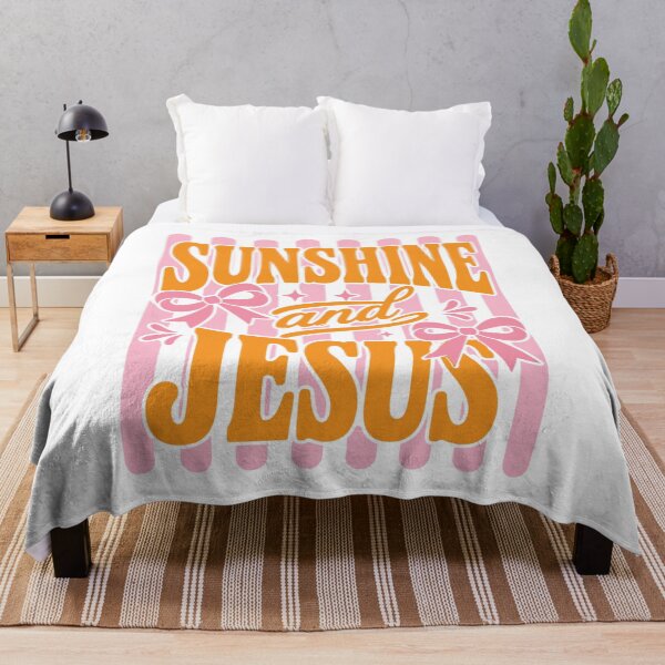 Item preview, retro Sunshine boho Jesus Summer faith gift designed and sold by Amzkao.