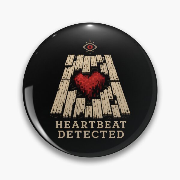 Item preview, Heartbeat Detected Tell-Tale Heart Pixel Art Gaming Parody designed and sold by Fenay Designs.