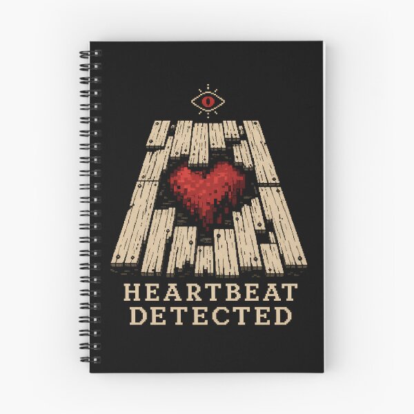 Item preview, Heartbeat Detected Tell-Tale Heart Pixel Art Gaming Parody designed and sold by Fenay Designs.