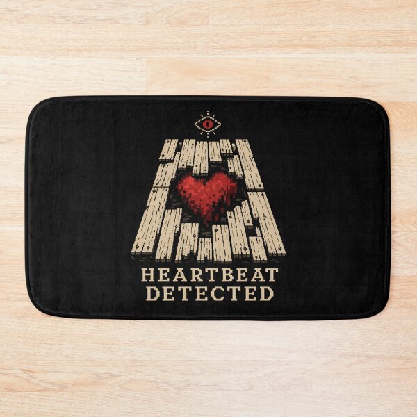 Item preview, Heartbeat Detected Tell-Tale Heart Pixel Art Gaming Parody designed and sold by Fenay Designs.