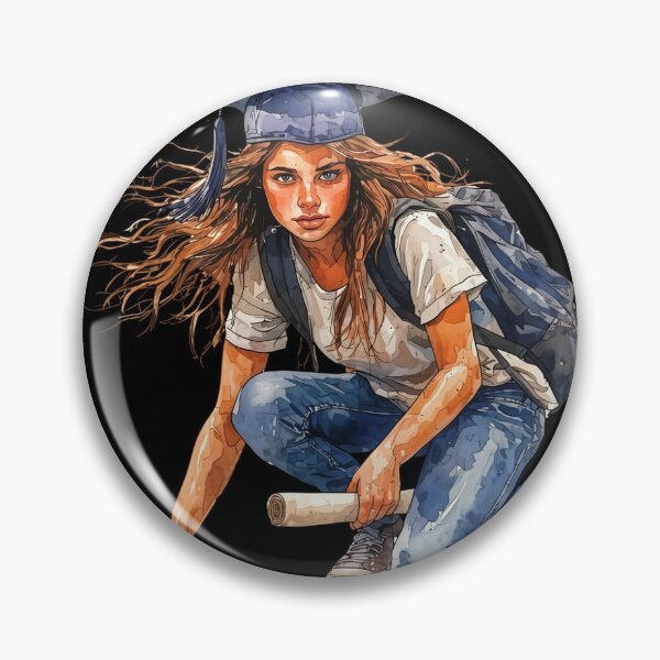 Item preview, Female Graduate Kneeling with Diploma Illustration designed and sold by Pioneer Spirit Market.