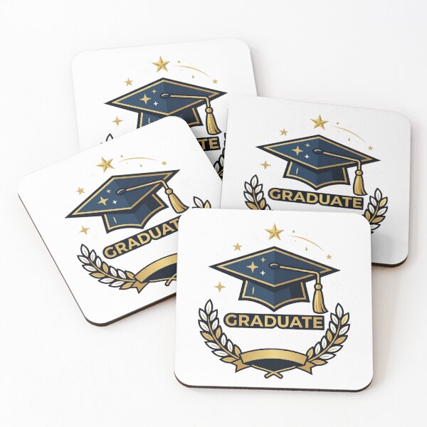 Item preview, Graduate Celebration | Elegant Navy and Gold Graduation Cap Crest designed and sold by NileNova.