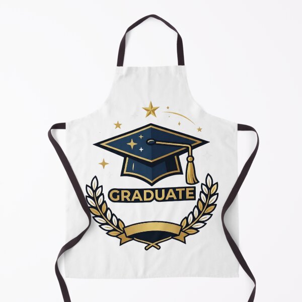 Item preview, Graduate Celebration | Elegant Navy and Gold Graduation Cap Crest designed and sold by NileNova.