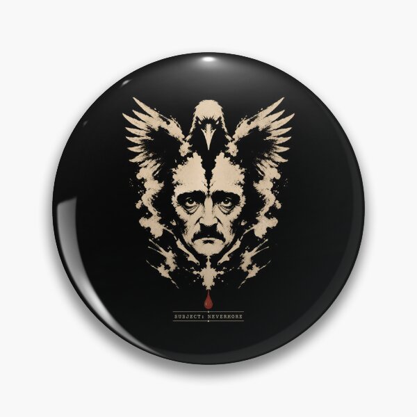 Item preview, Subject Nevermore Rorschach Inkblot Edgar Allan Poe Art designed and sold by Fenay Designs.