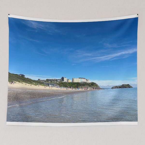 Item preview, Tenby South Beach Landscape designed and sold by Violaman.