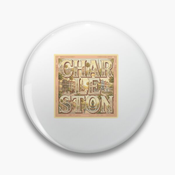 Item preview, Charleston Historic Travel Typography Sticker designed and sold by Imaginarium of Chaos falcon88 .