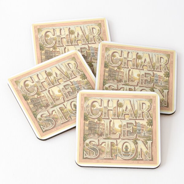 Item preview, Charleston Historic Travel Typography Sticker Souvenir Summer Edition designed and sold by Imaginarium of Chaos falcon88 .
