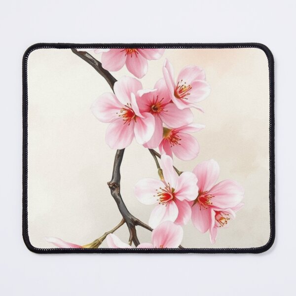 Item preview, Soft Watercolor Pink Cherry Blossom Branch designed and sold by Vida e Arte.