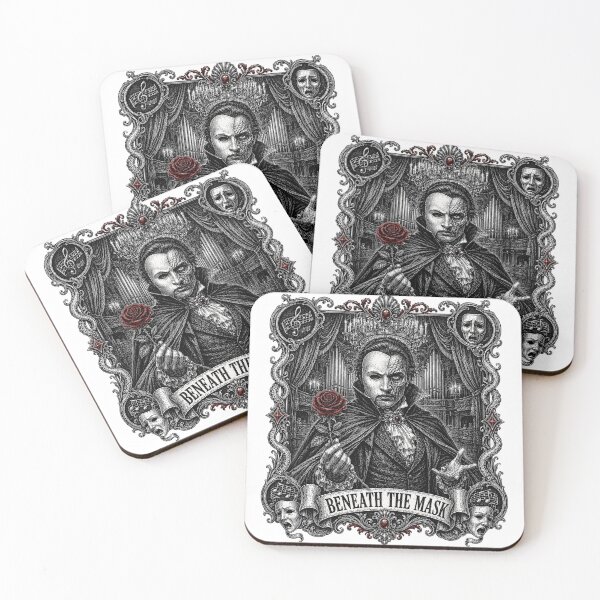 Item preview, Phantom Beneath the Mask - Gothic Opera Woodcut designed and sold by Riah Studio.