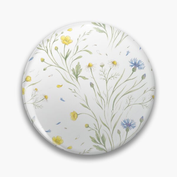 Item preview, Midnight Wildflowers Meadow Botanical Pattern designed and sold by Opal Aura .