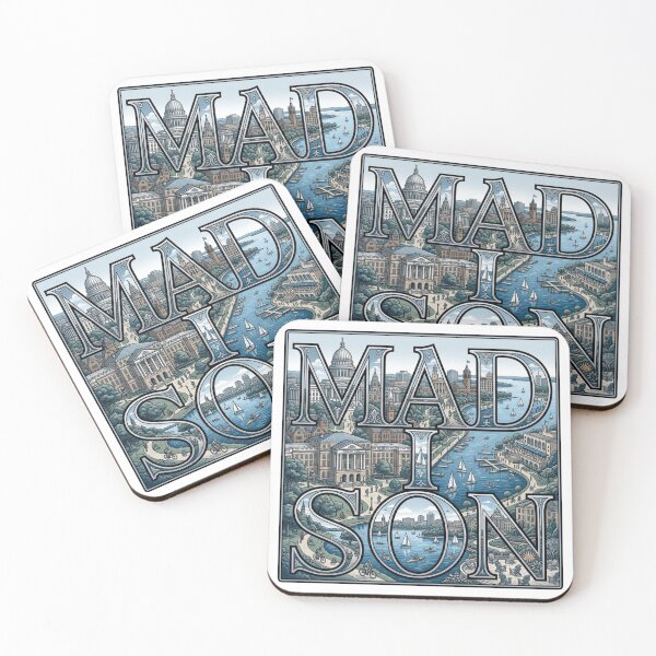 Item preview, Madison Lakeside Travel Typography Sticker Souvenir Summer Edition designed and sold by Imaginarium of Chaos falcon88 .