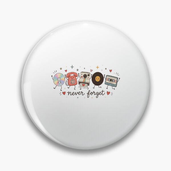 Item preview, Never Forget Retro Media Nostalgia Vintage 80s 90s Memories designed and sold by abig-eiyana.