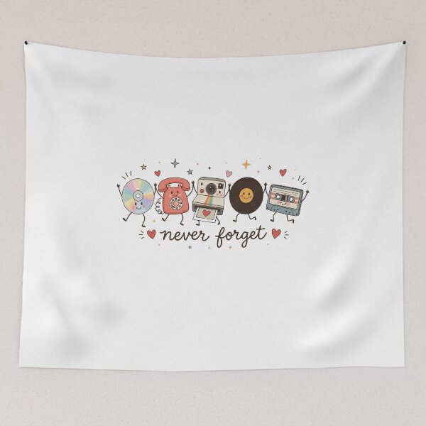 Item preview, Never Forget Retro Media Nostalgia Vintage 80s 90s Memories designed and sold by abig-eiyana.