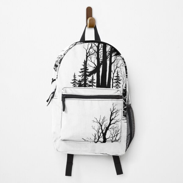 Item preview, Howling Wolf Silhouette Pine Forest Art designed and sold by ATMAS SHOP.