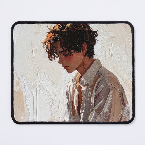 Item preview, Man Textured Oil Painting Art designed and sold by BetweenForms.