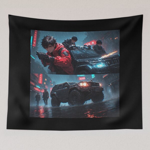 Item preview, Cyberpunk Soldier in the Neon City designed and sold by jmavila.