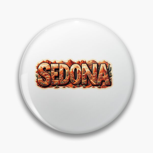 Item preview, Sedona Red Rock Travel Typography Sticker designed and sold by Imaginarium of Chaos falcon88 .