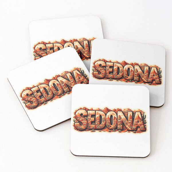 Item preview, Sedona Red Rock Travel Typography Sticker designed and sold by Imaginarium of Chaos falcon88 .