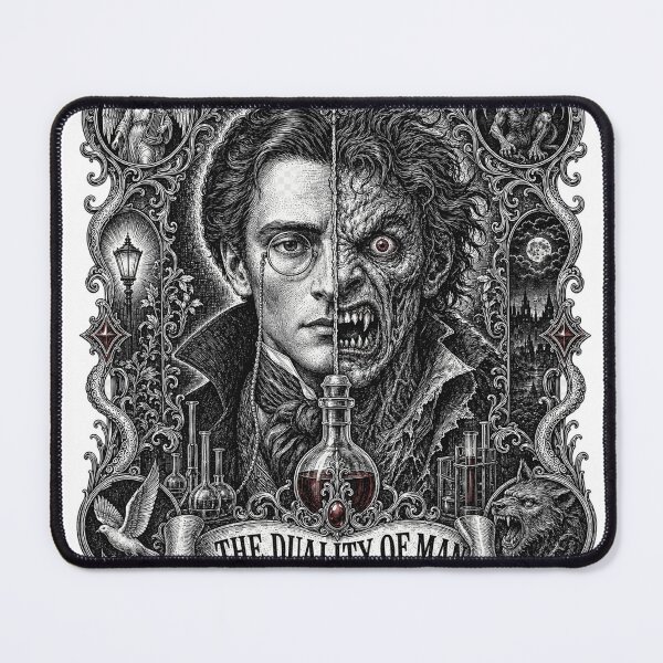 Item preview, Jekyll and Hyde Duality of Man - Gothic Woodcut designed and sold by Riah Studio.