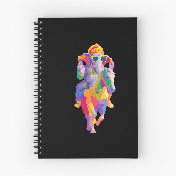 Item preview, Ganesha Riding Horse Neon Psychedelic Pop Art designed and sold by PANNARUK THAILAND.