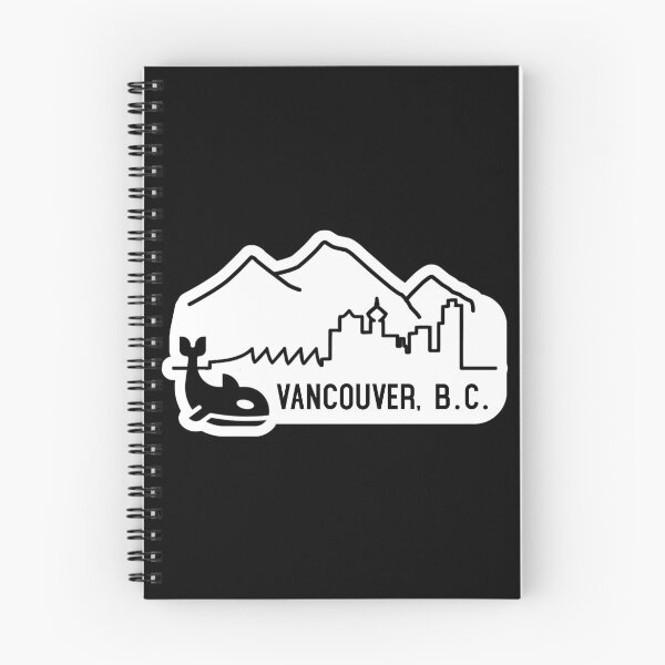 Item preview, Vancouver B.C. Canada Line Art Whale Black White designed and sold by TackyTime.