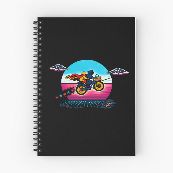 Item preview, Neon Retro Synthwave Ukiyo‑E Moon Flight designed and sold by KungPowUnicorn.