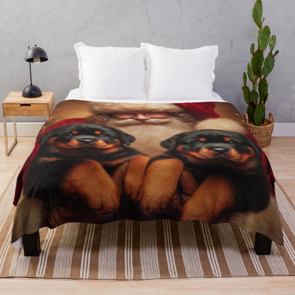 Item preview, Santa with Rottweilers designed and sold by 123ks.