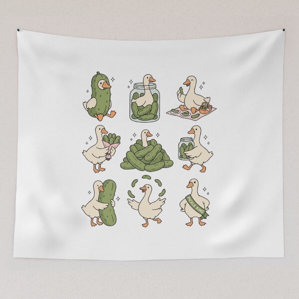 Item preview, Funny Pickle Goose Vintage Cute Duck Pickle Lover Meme designed and sold by abig-eiyana.