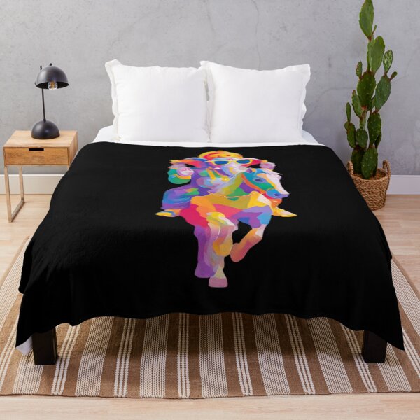 Item preview, Ganesha Riding Horse Neon Psychedelic Pop Art designed and sold by PANNARUK THAILAND.