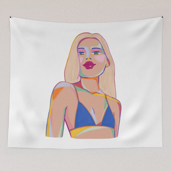 Item preview, Colorful Pop Art Portrait of Blonde Woman designed and sold by DailyDoodlesBySumbul.