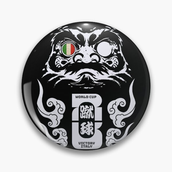 Item preview, World Cup Italy Daruma – Japanese Lucky Doll Soccer Victory Design designed and sold by Chaaa-han.