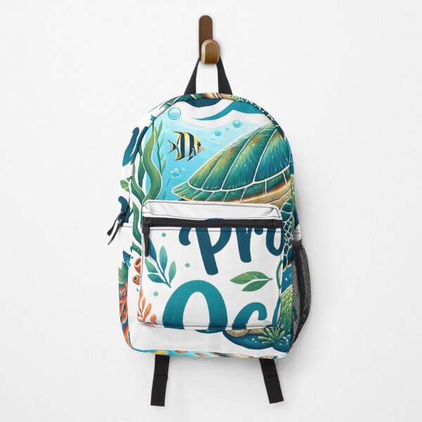 Item preview, Protect Our Oceans Sea Turtle Underwater Coral Reef Art designed and sold by Luna-Flow.