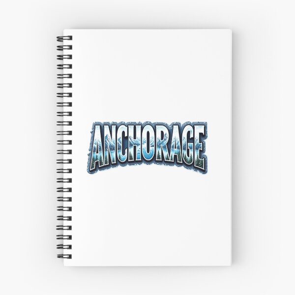 Artikelvorschau, Anchorage Mountain Reise-Typografie-Aufkleber Souvenir Sommerausgabe entworfen und verkauft von Imaginarium of Chaos falcon88 .